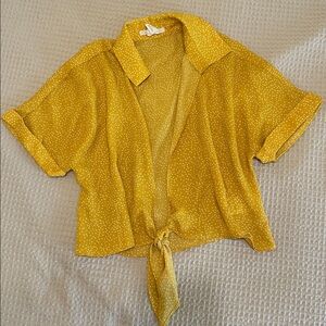 Urban outfitters tie front top